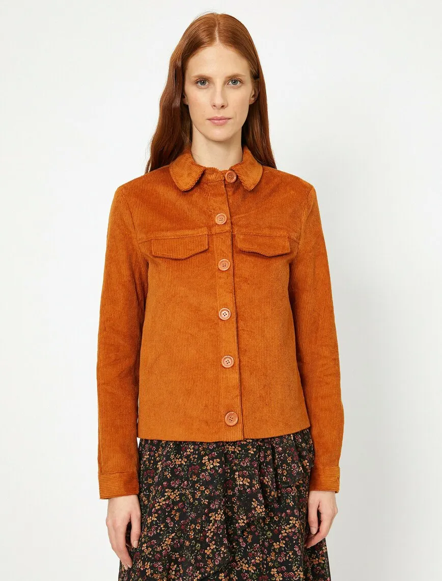 16509 Brown Corduroy Jacket