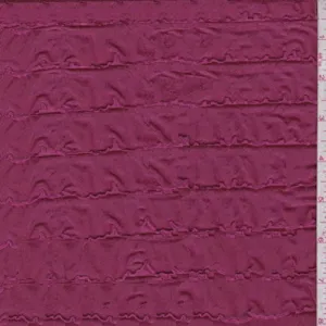 2 YD PC-Dark Fuchsia Ruffle Knit Fabric