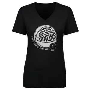 Anfernee Simons Portland Basketball V-Neck Women's T-Shirt