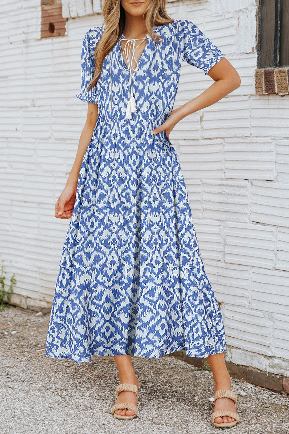 Beachy Maxi Dress - Blue