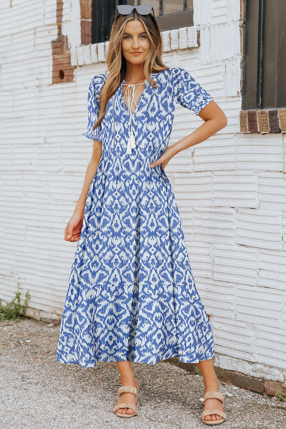 Beachy Maxi Dress - Blue