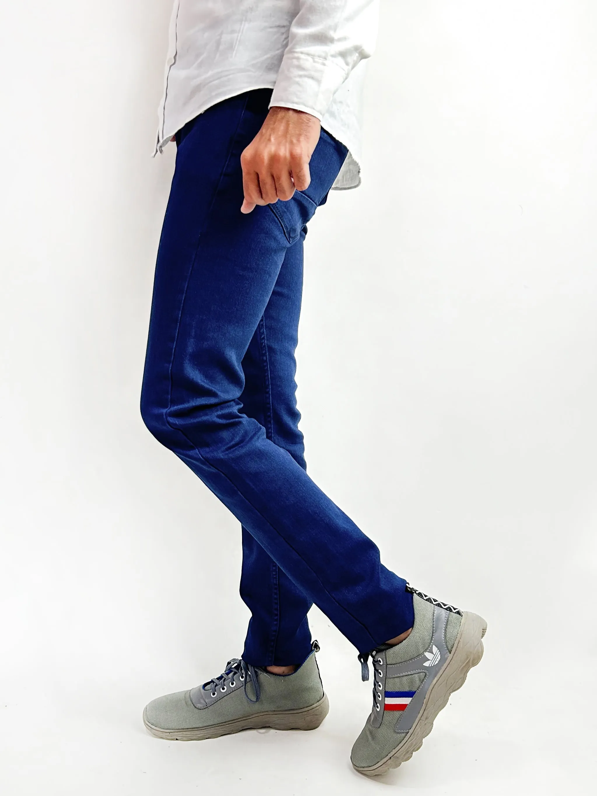 Blue Regular Fit Stretchable Jeans For Men MDJ13