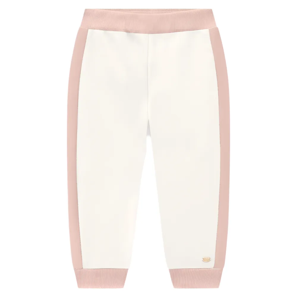 Blush White Velour Track Suit