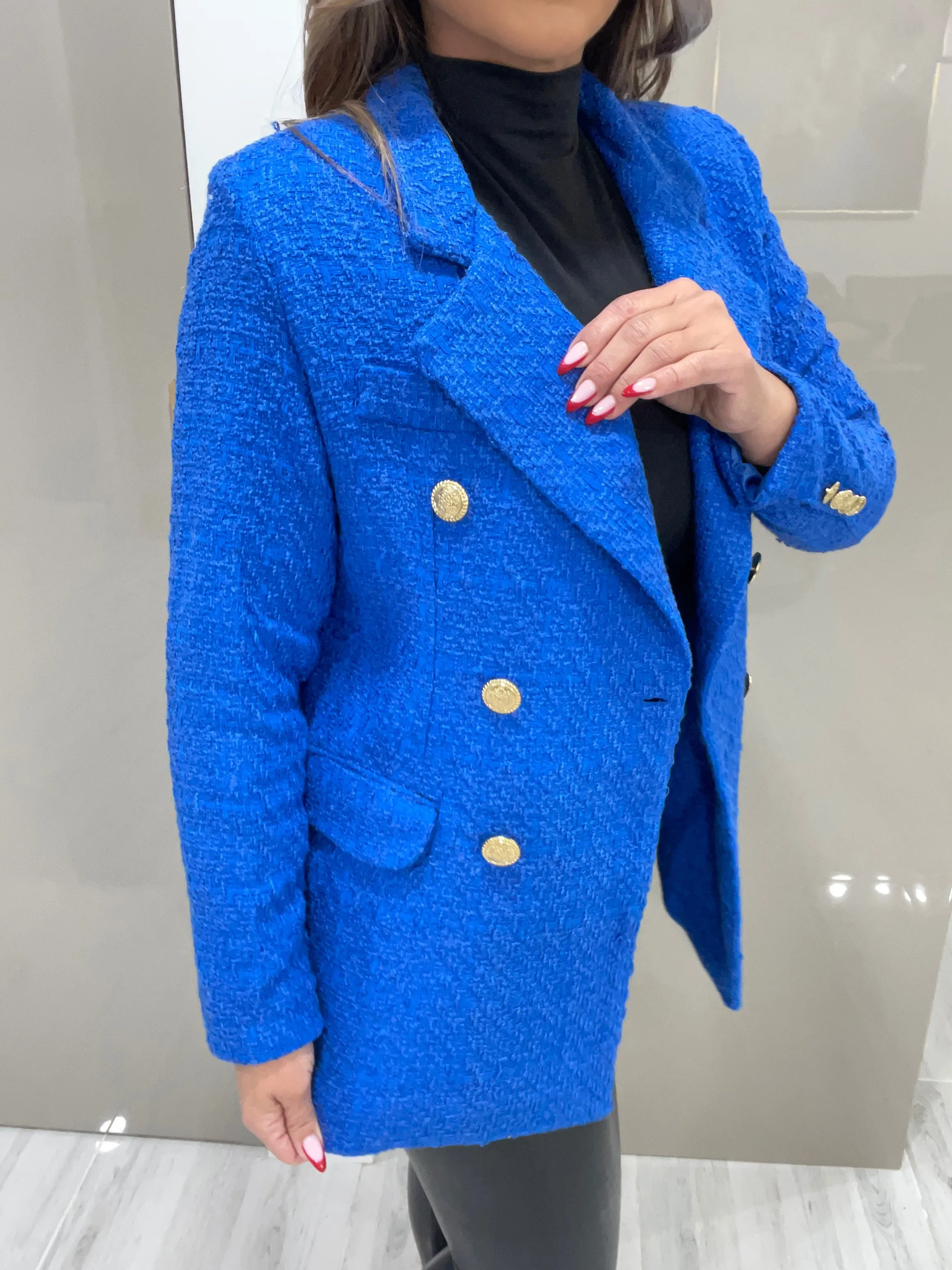 Brooklyn Tweed Blazer(Royal Blue)