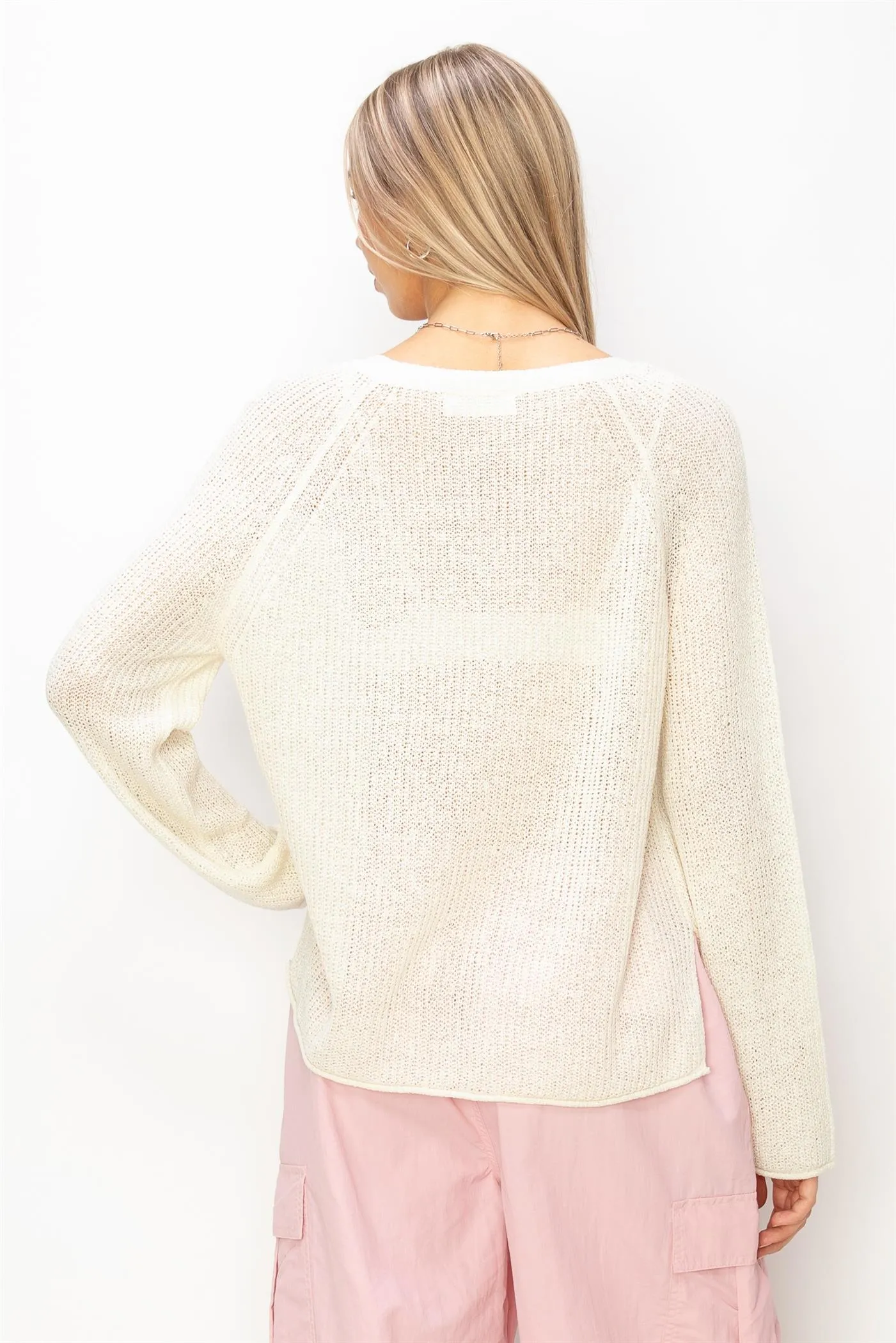 DZ24A852-Long Sleeve Oversized Sweater