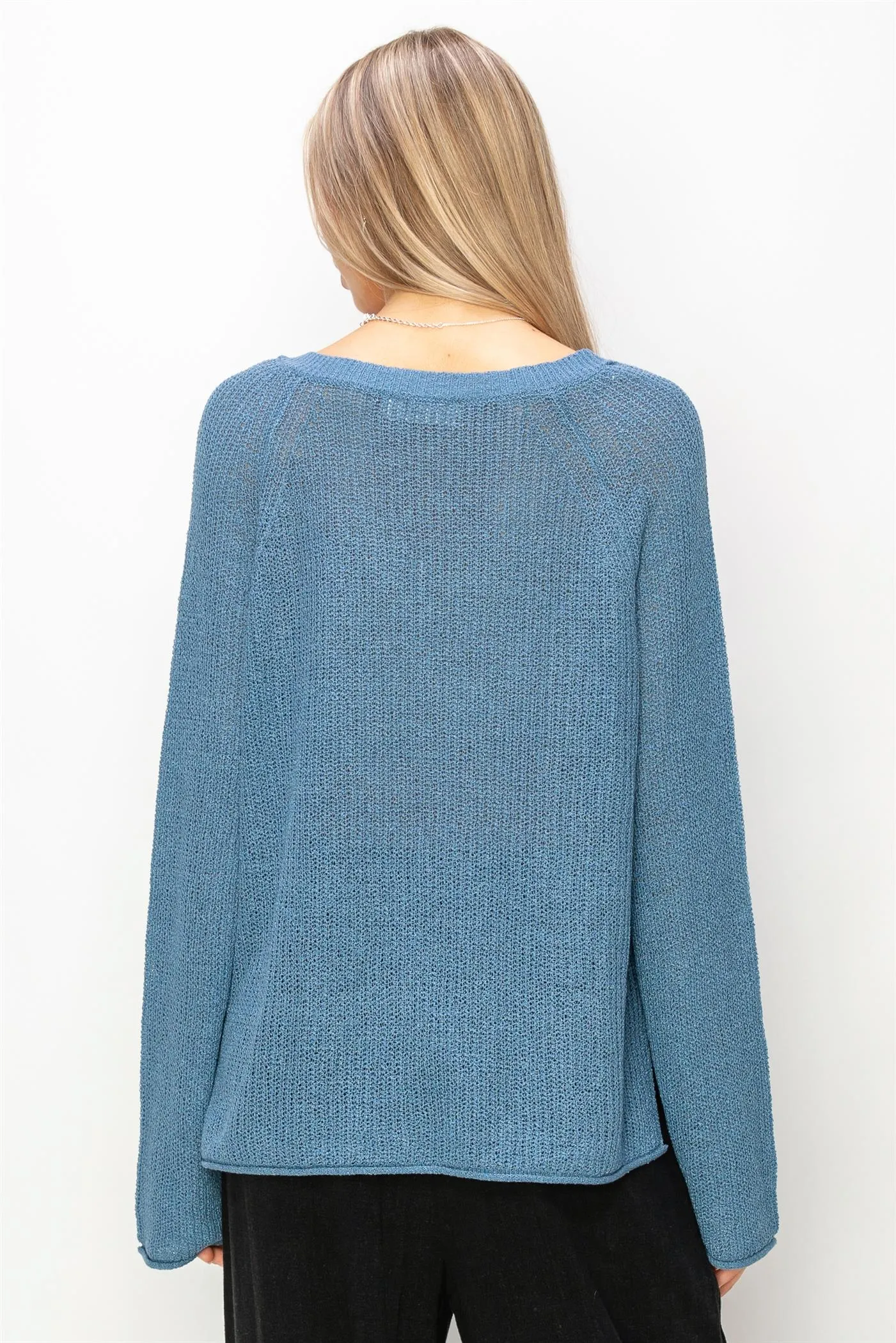 DZ24A852-Long Sleeve Oversized Sweater