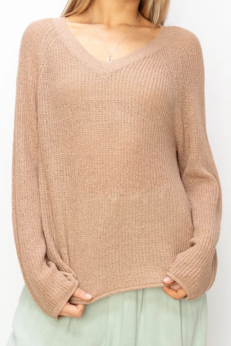 DZ24A852-Long Sleeve Oversized Sweater