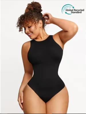 Eco-friendly Seamless Crew Thong Bodysuit