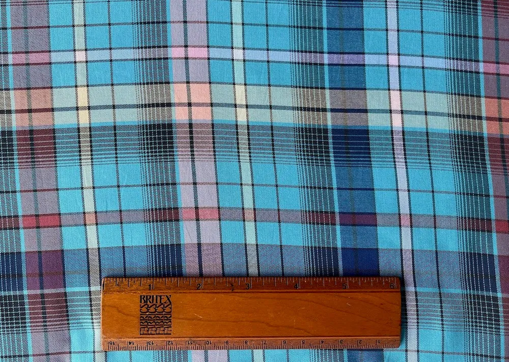 Etro Blueberry Lemonade Cotton Shirting (Made in Italy)