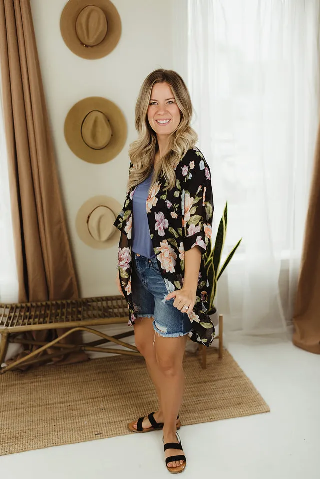 Floral Chiffon Cardi