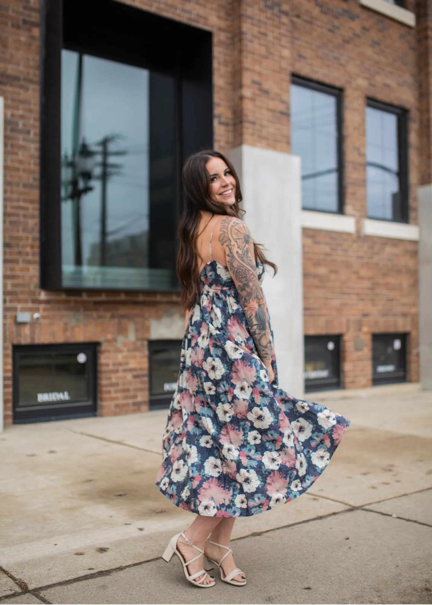 Floral Painting Dress