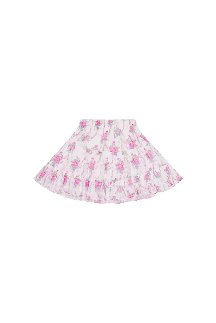 Girls Raf Cotton Floral Skirt