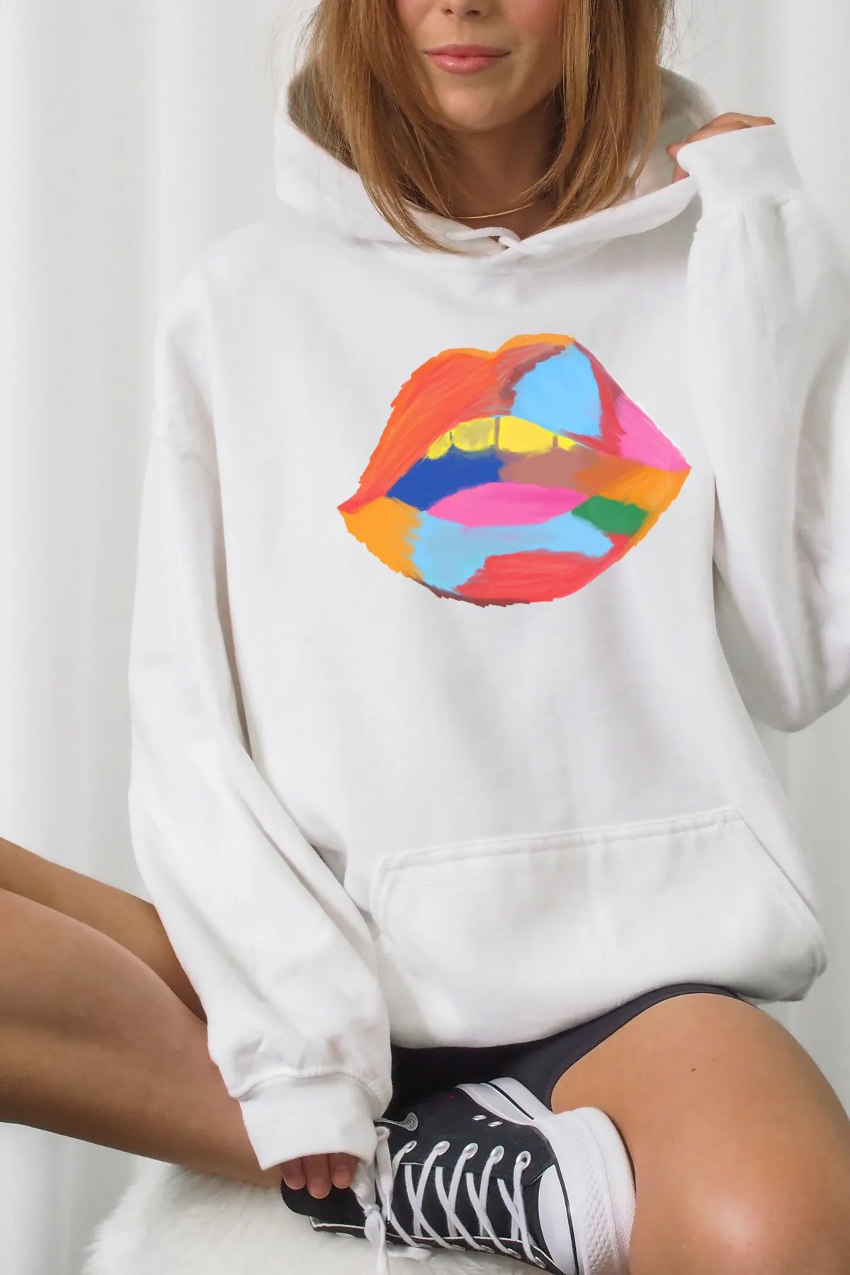 Graffiti Lips Hoodie