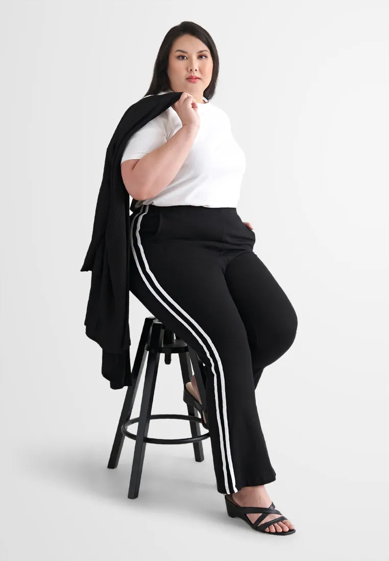 Gwen Athleisure Side Stripe Bootcut Pants