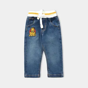 Infant Boys Denim Stretch Denim Pant-Mid Blue