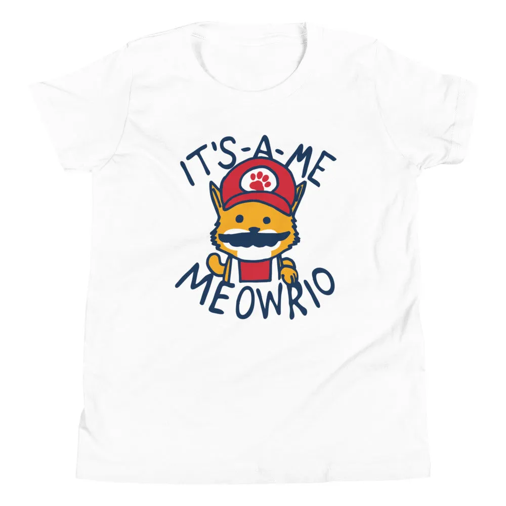 It's-a-me Meowrio Kid's Youth Tee