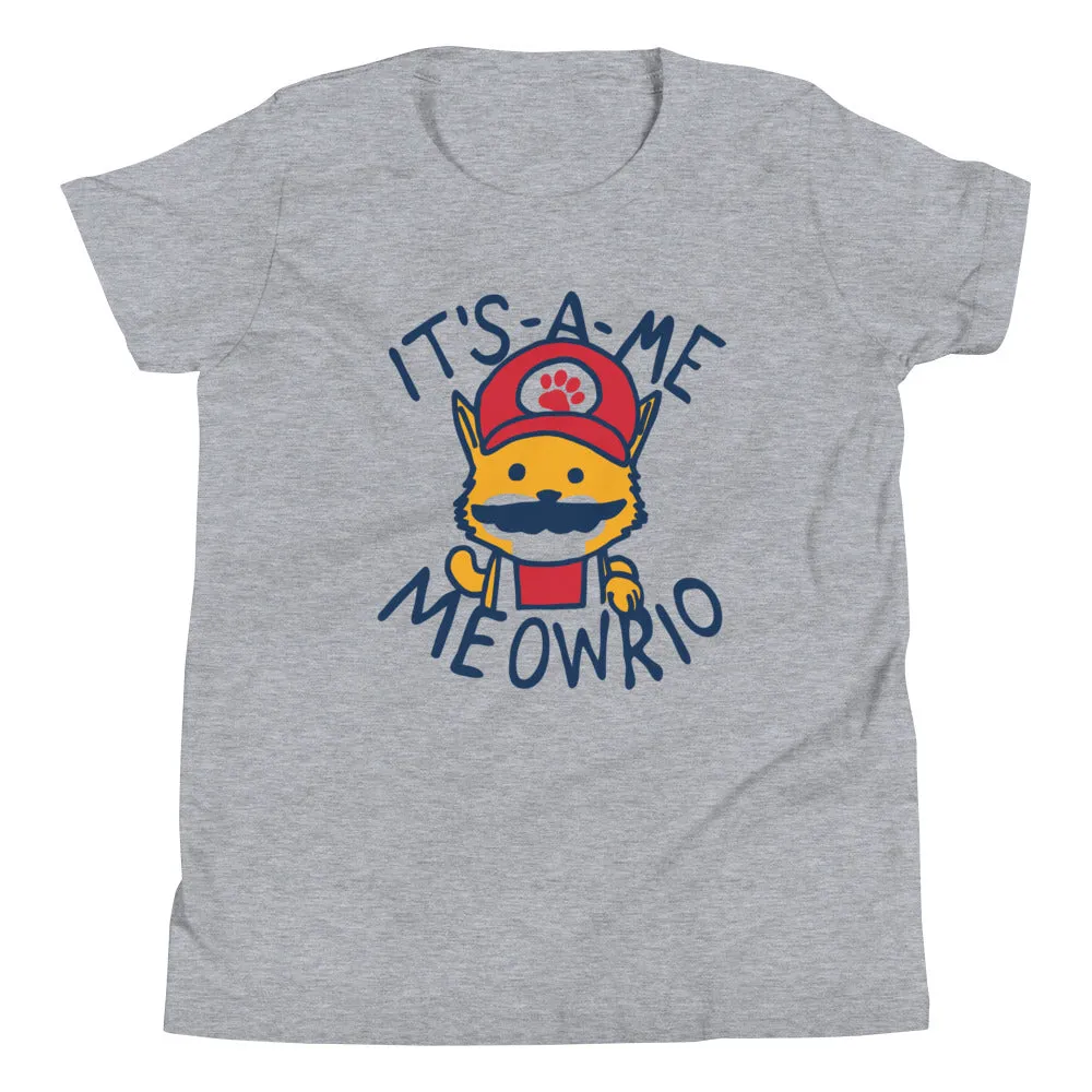 It's-a-me Meowrio Kid's Youth Tee