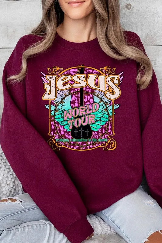 Jesus World Tour Graphic Fleece Sweatshirts