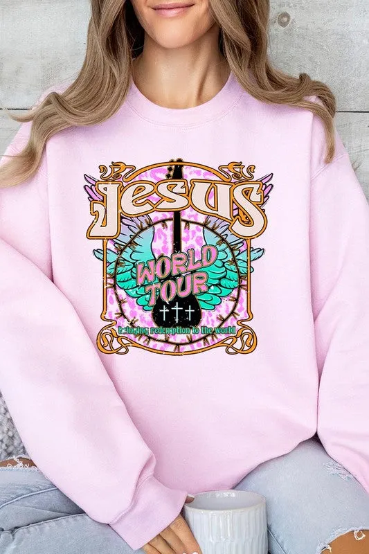 Jesus World Tour Graphic Fleece Sweatshirts