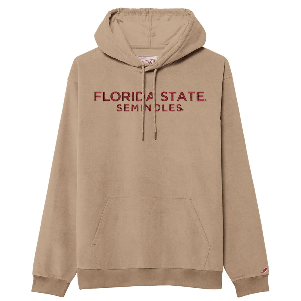 League Men's Florida State Seminoles Corded Hood - Khaki