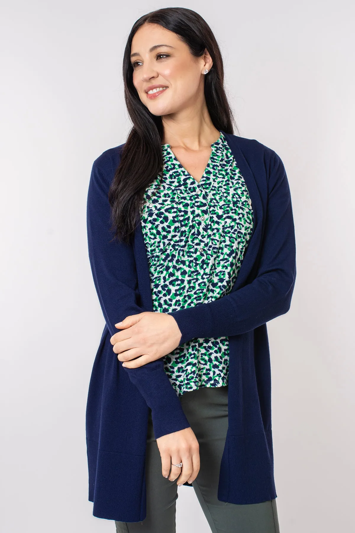 Lightweight edge to edge cardigan