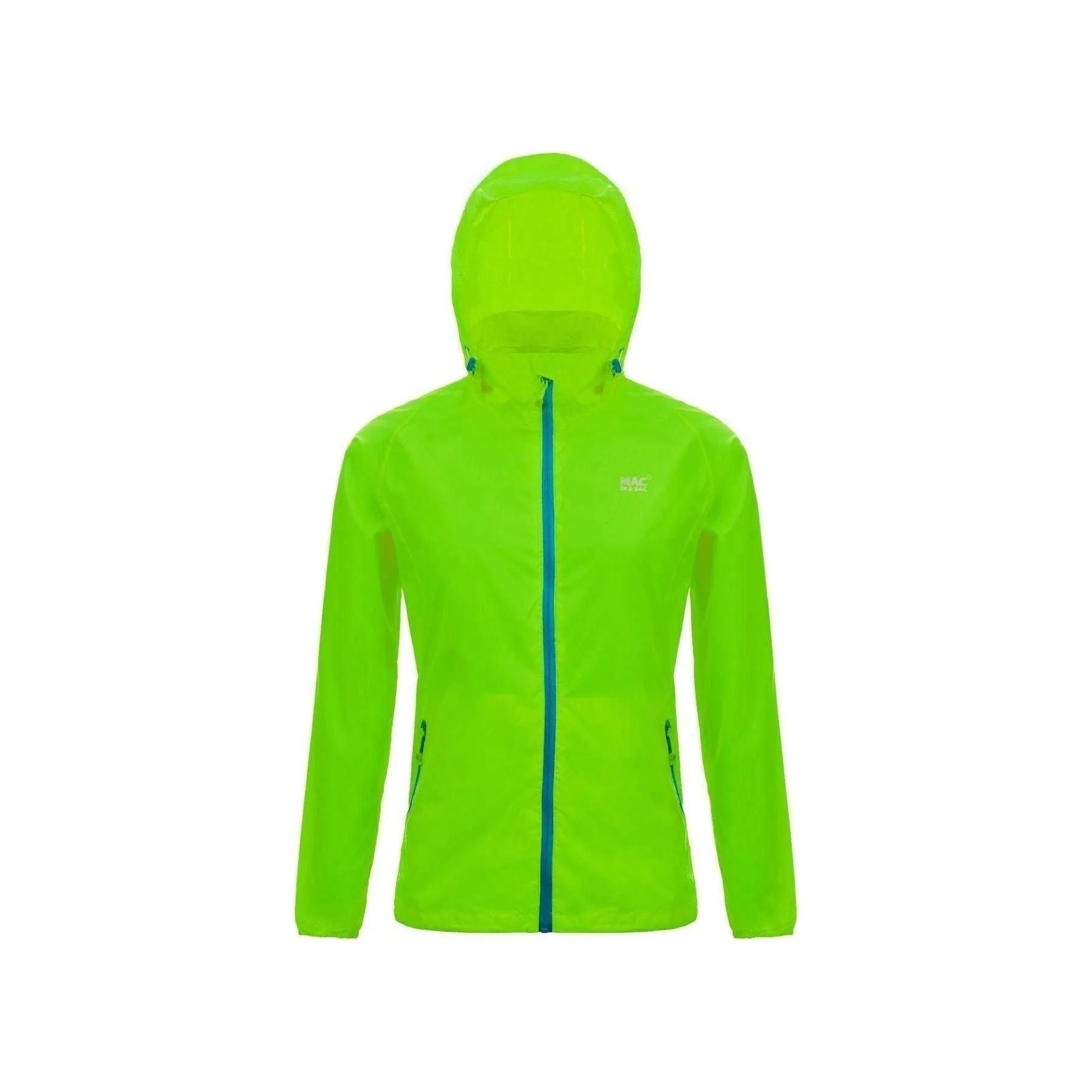 Mac In A Sac Neon Waterproof & Breathable Jacket Green