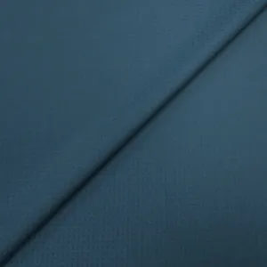 Medium Blue Squares Amadeus Wool Dormeuil Fabric