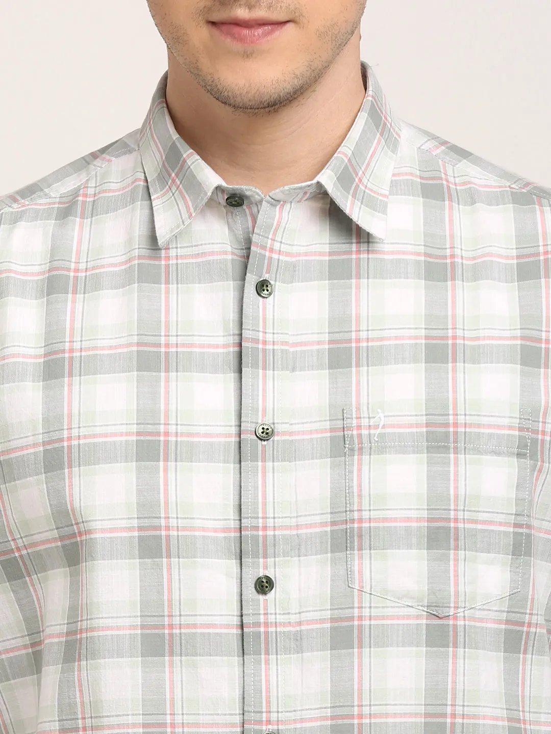 Men Checked Full Sleeve Cotton Shirt