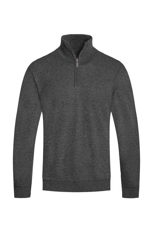 Mens Knit Quarter Zip Sweaters