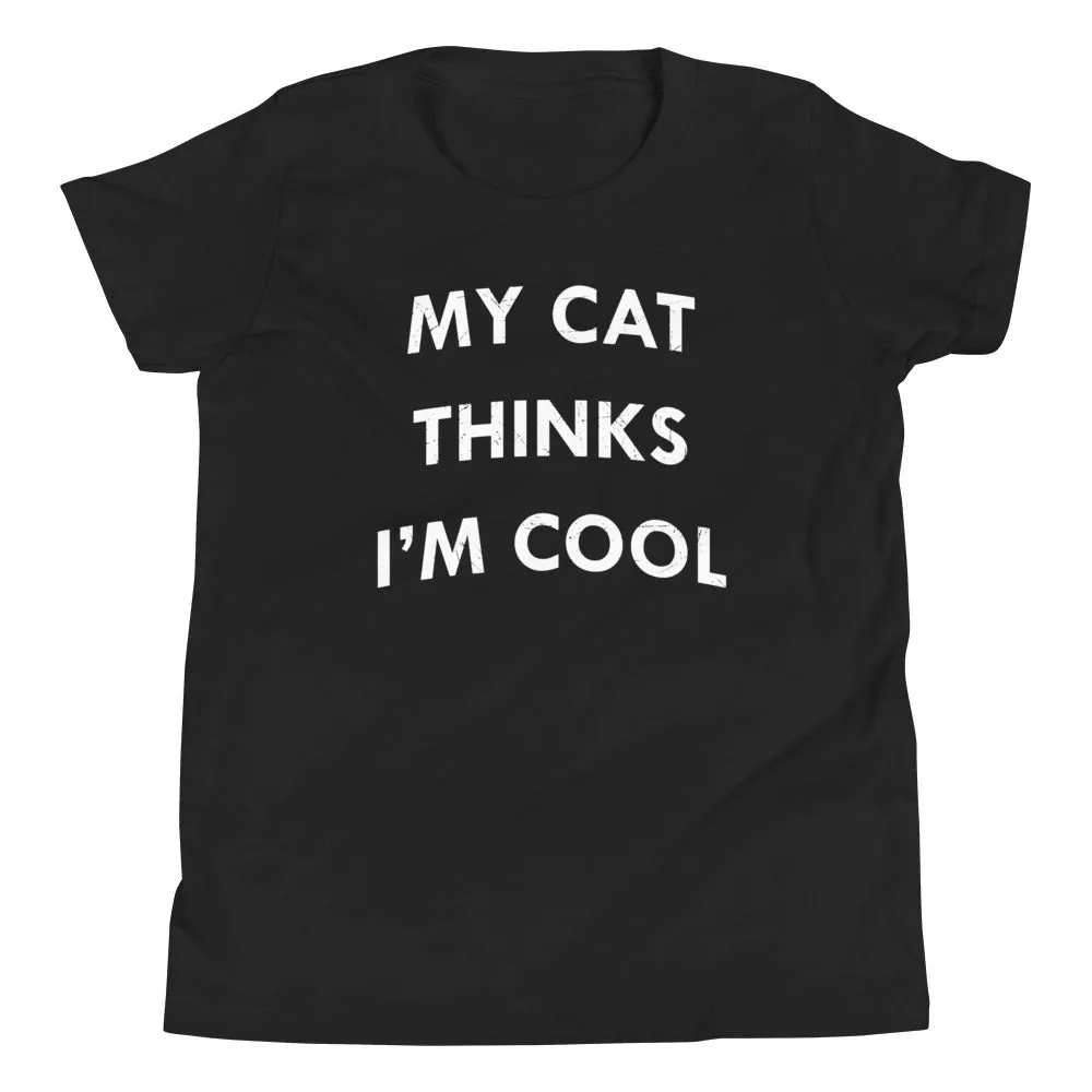 My Cat Thinks I'm Cool Kid's Youth Tee