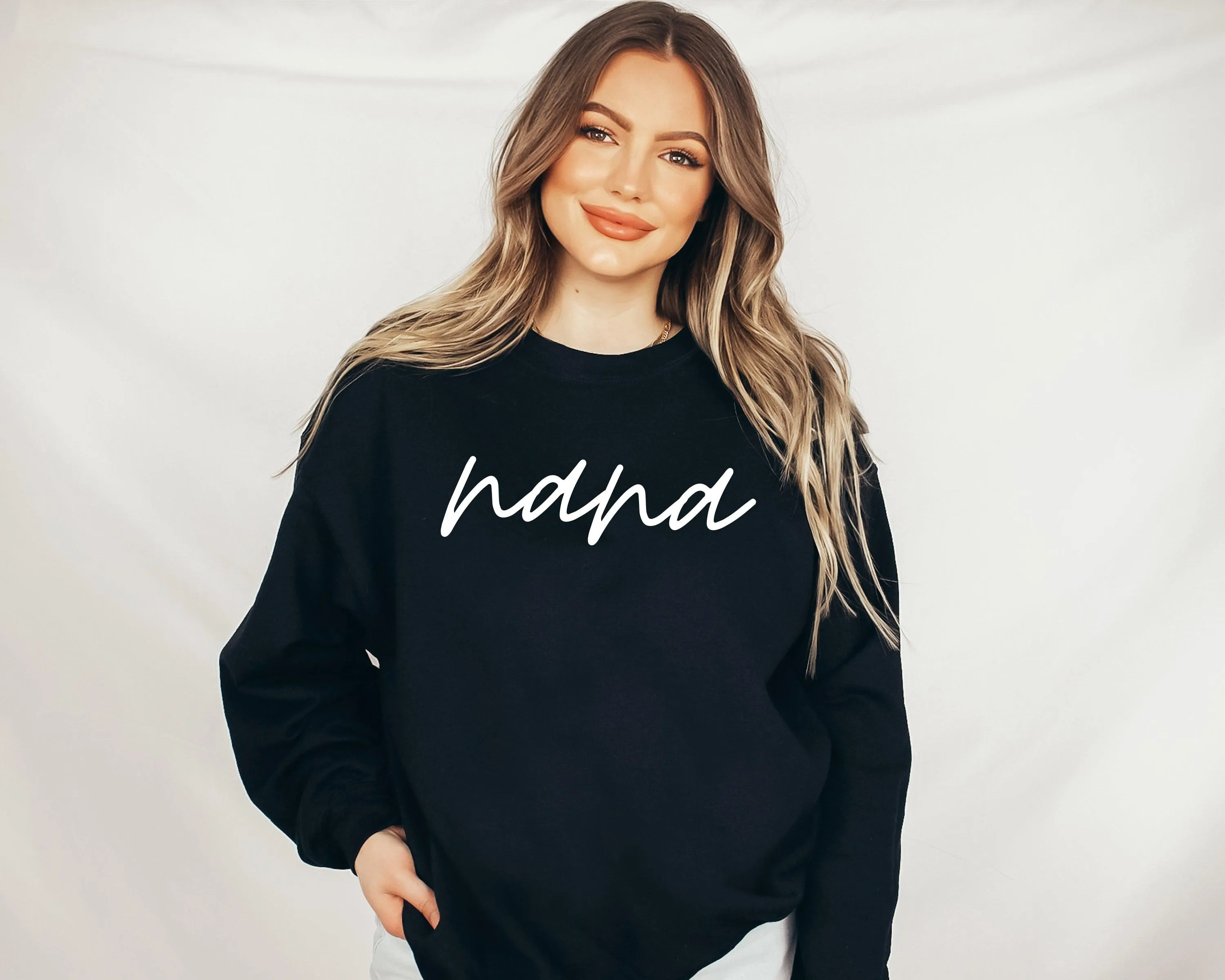 Nana Grandma Classic Soft Sweatshirt (Cursive 1)