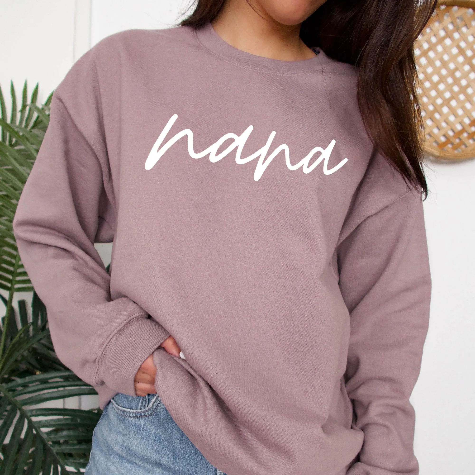 Nana Grandma Classic Soft Sweatshirt (Cursive 1)