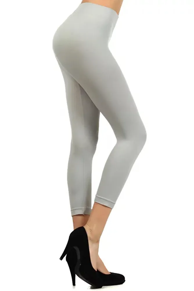 Neon Colored Capri Cut Seamless Leggings