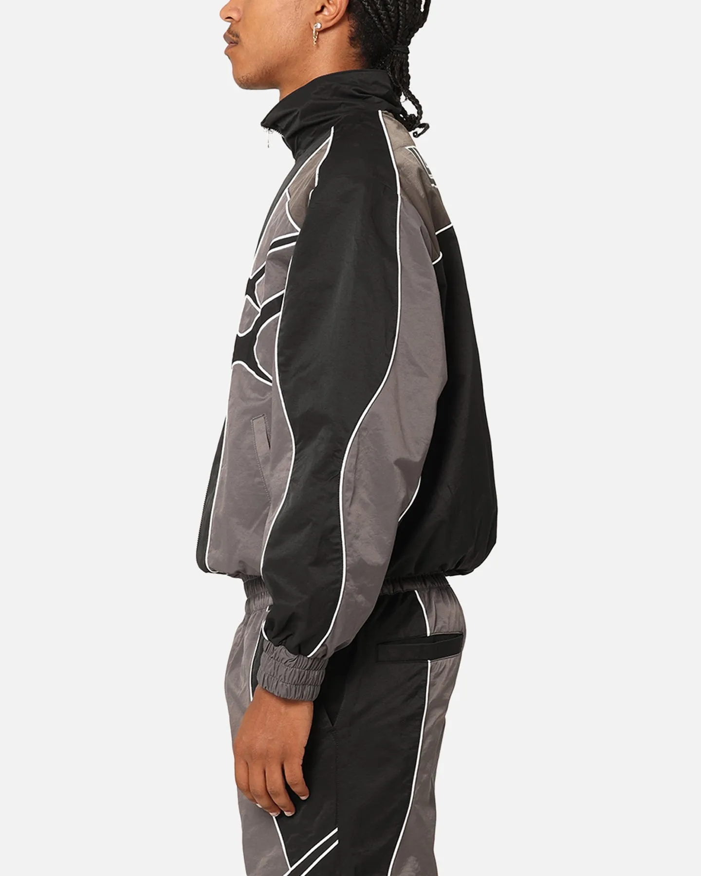 PARADISE TRACK JACKET - Black/Grey