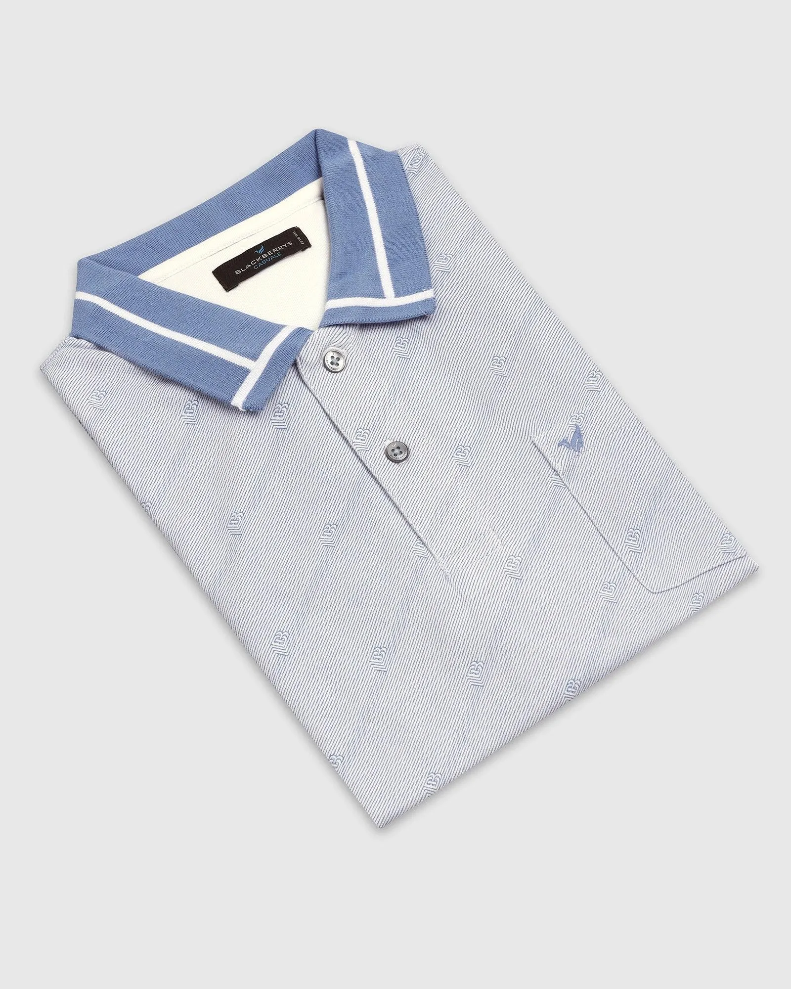 Polo Blue Printed T-Shirt - Nit