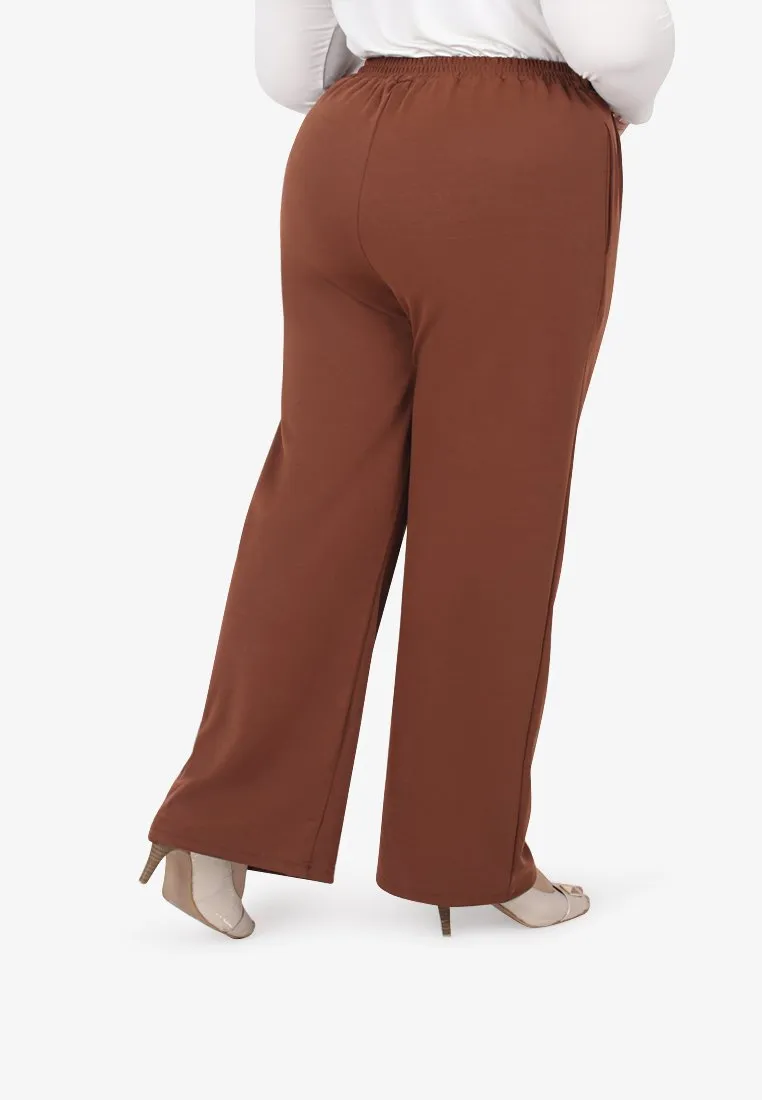 Ronni Demure Straight Leg Pants - Brown