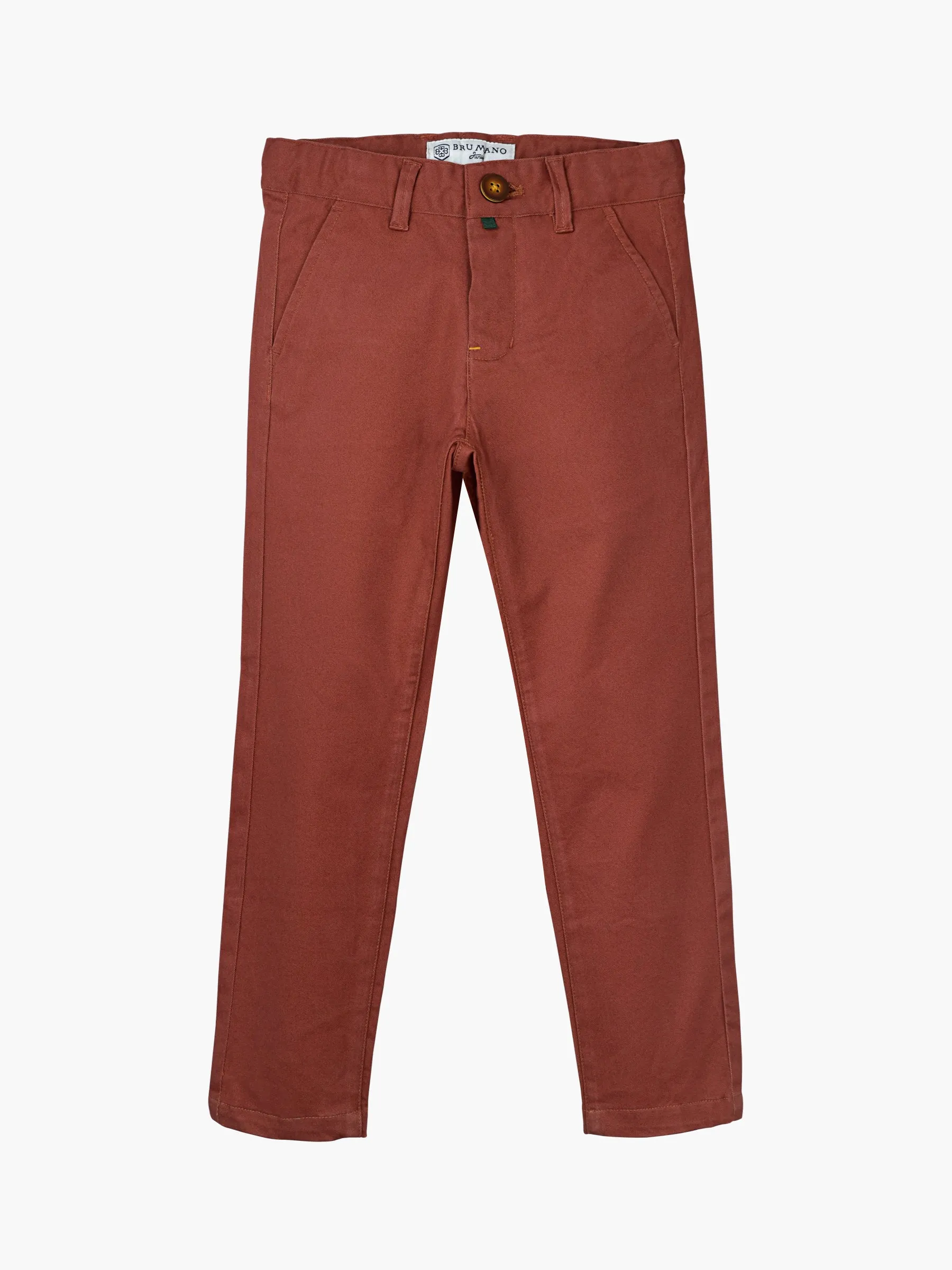 Rusty Orange Casual Twill Trouser