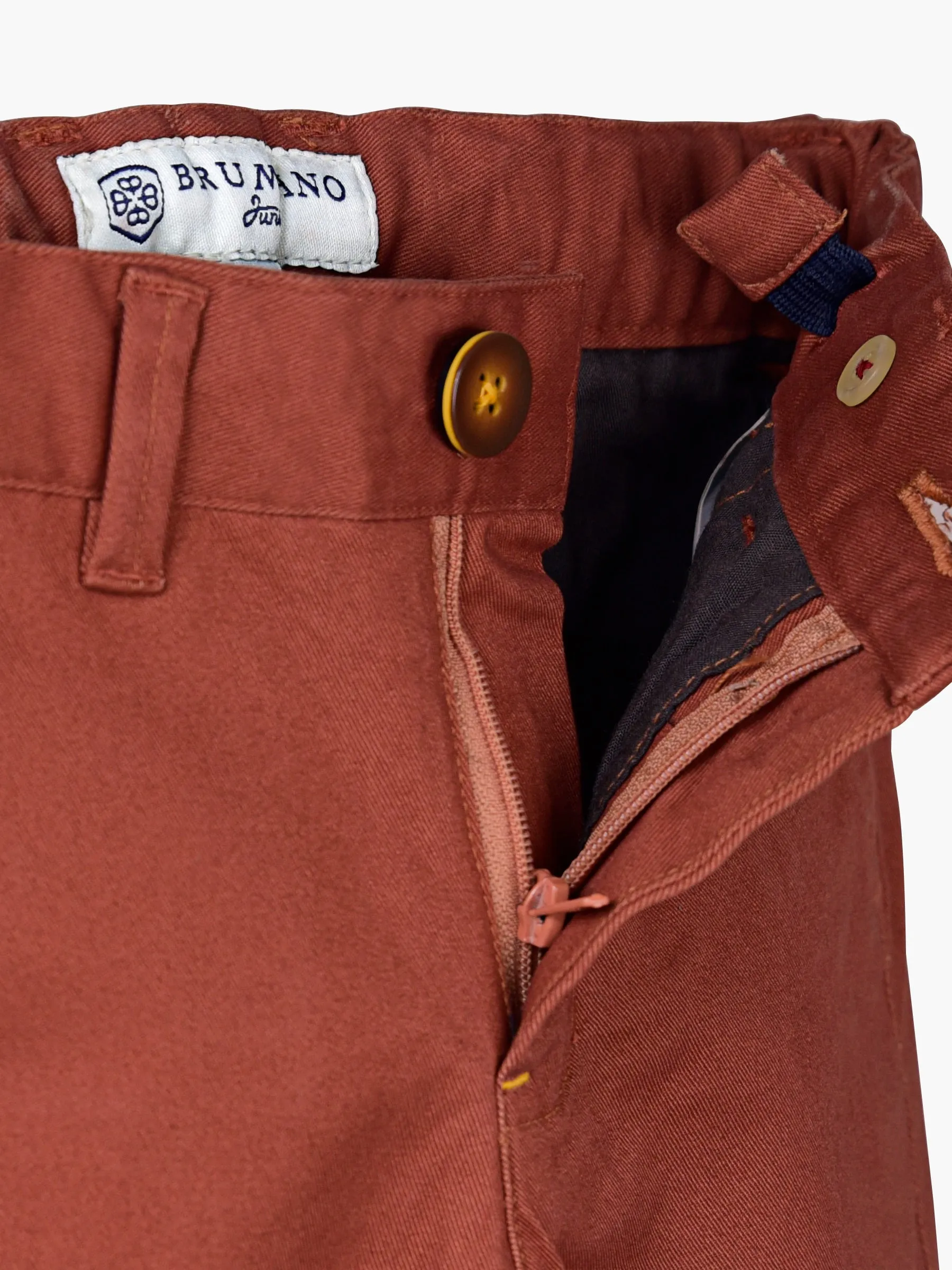 Rusty Orange Casual Twill Trouser