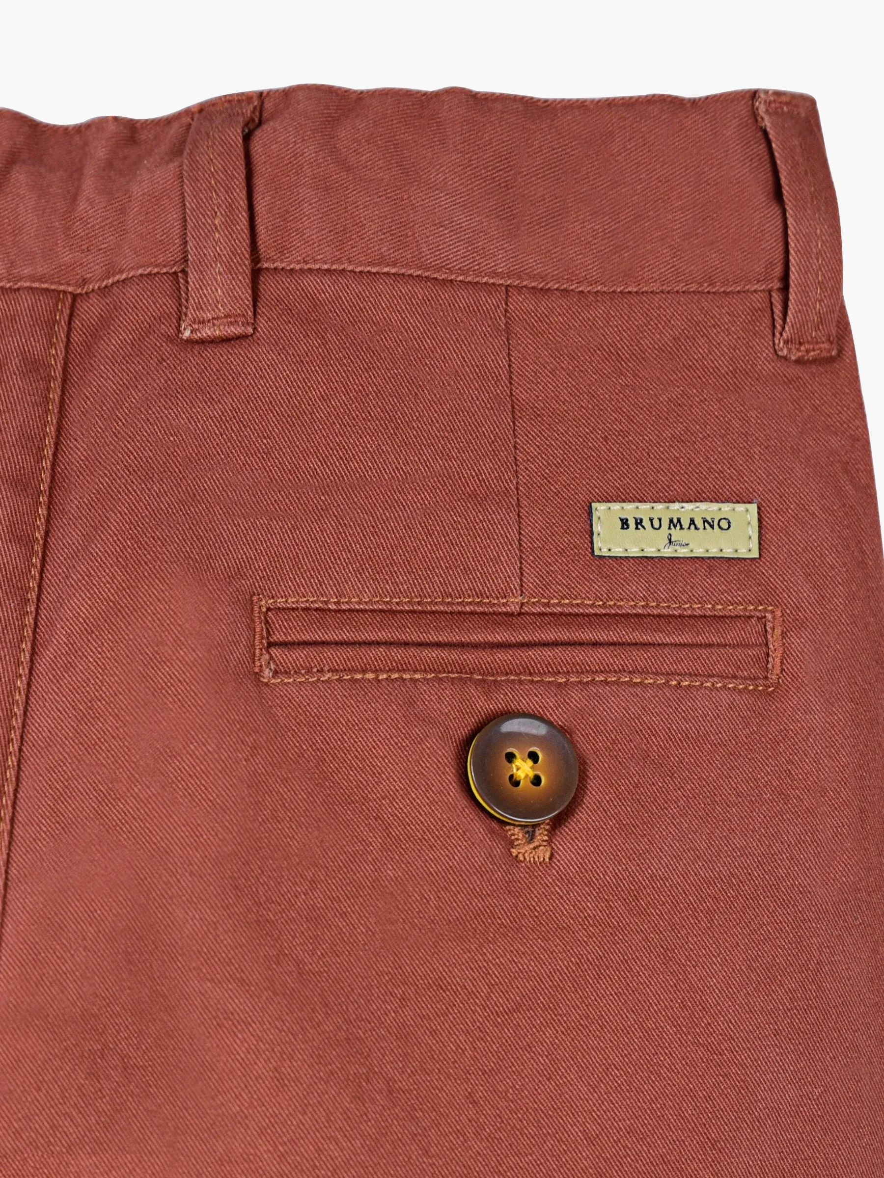 Rusty Orange Casual Twill Trouser