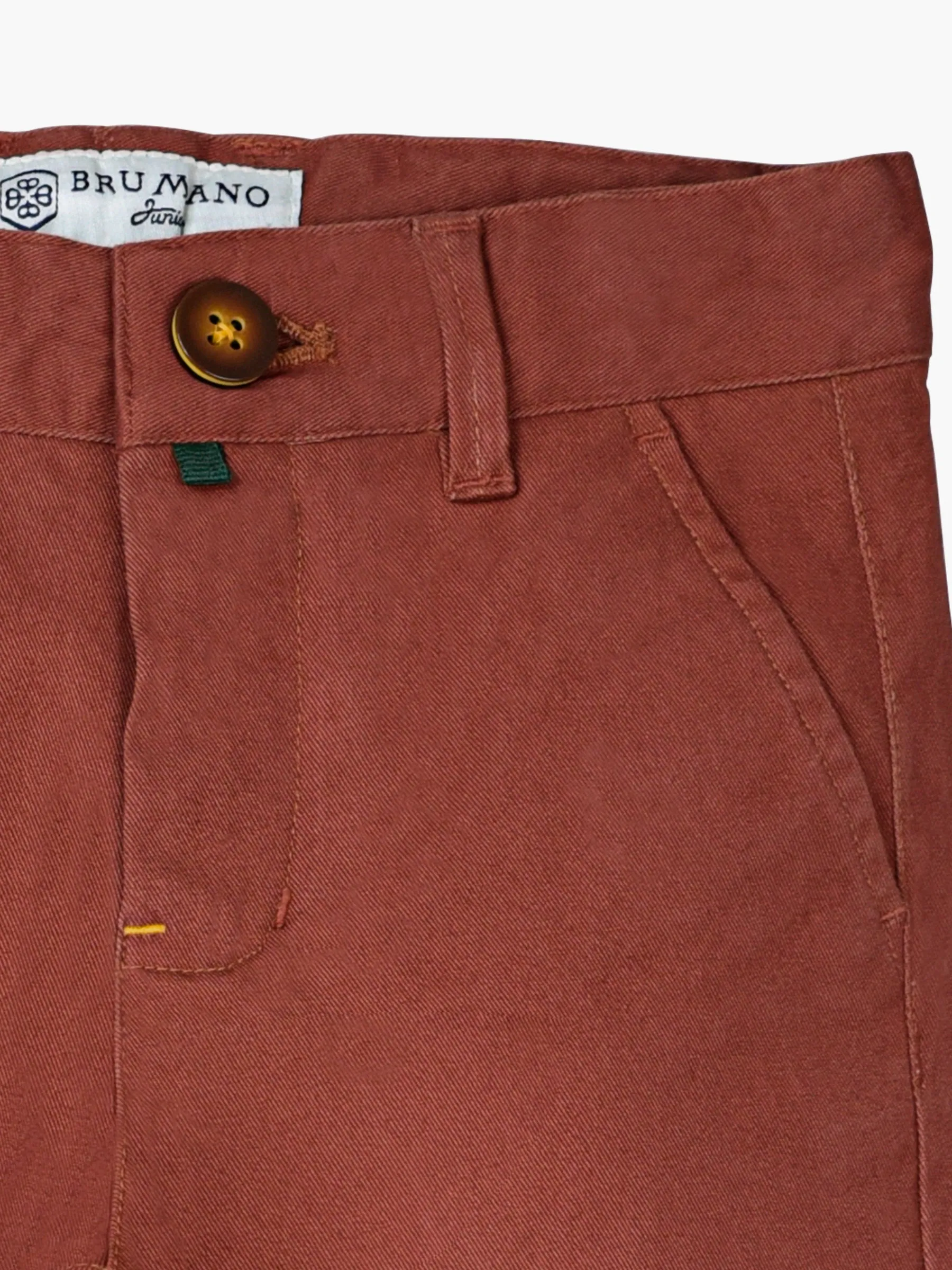 Rusty Orange Casual Twill Trouser