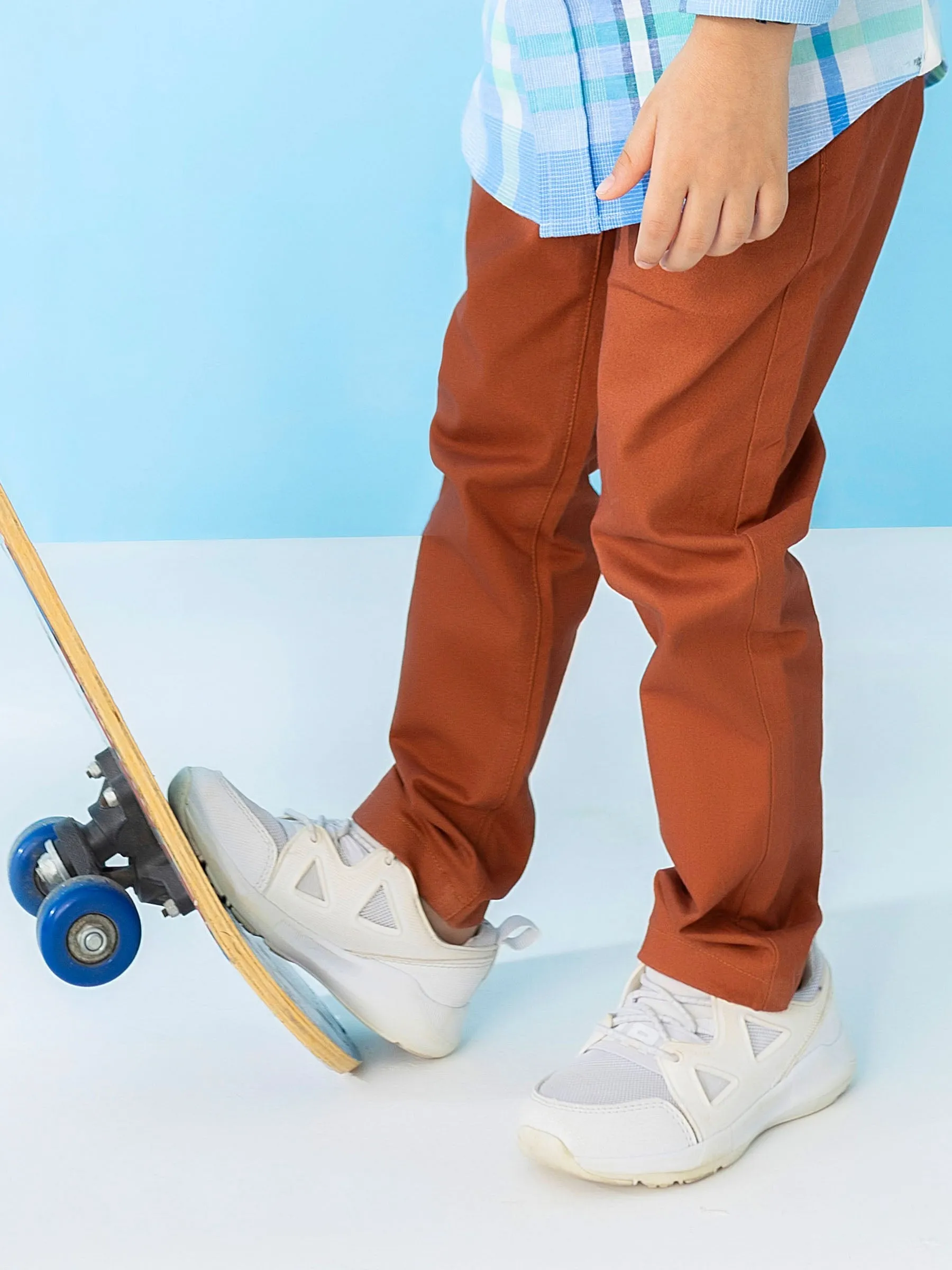 Rusty Orange Casual Twill Trouser