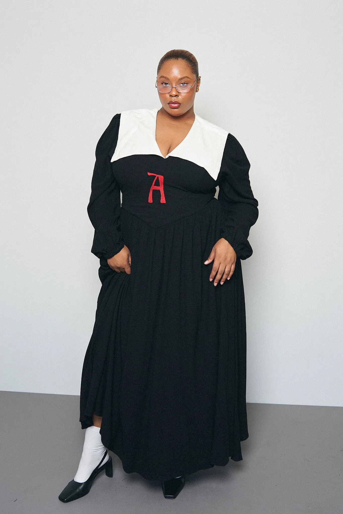 Scarlet Letter Linen Maxi Dress