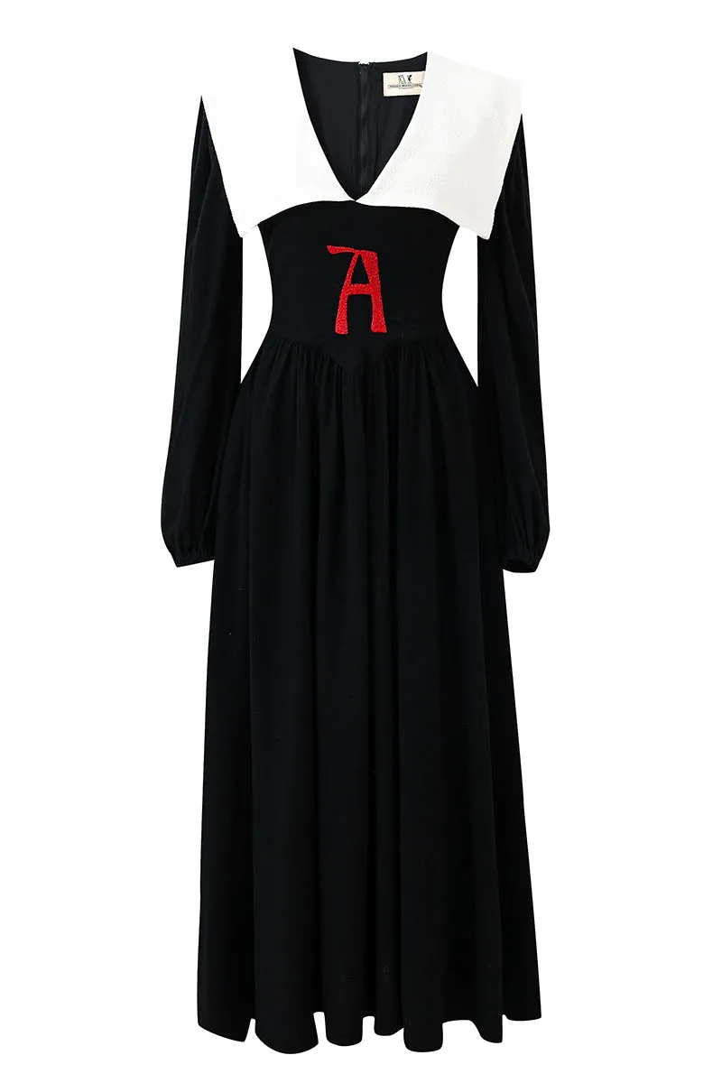 Scarlet Letter Linen Maxi Dress