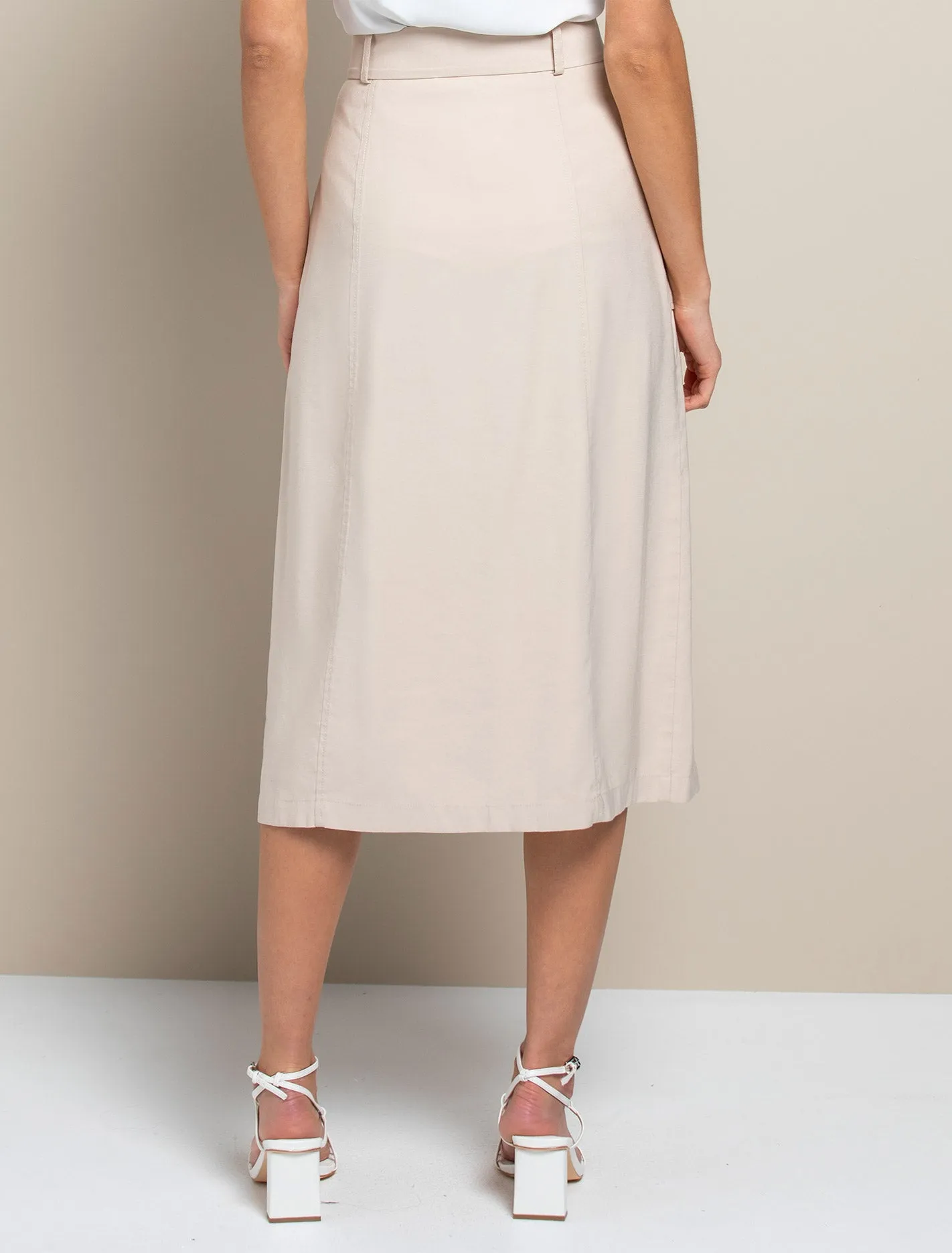 Sienna Belted Midi Skirt