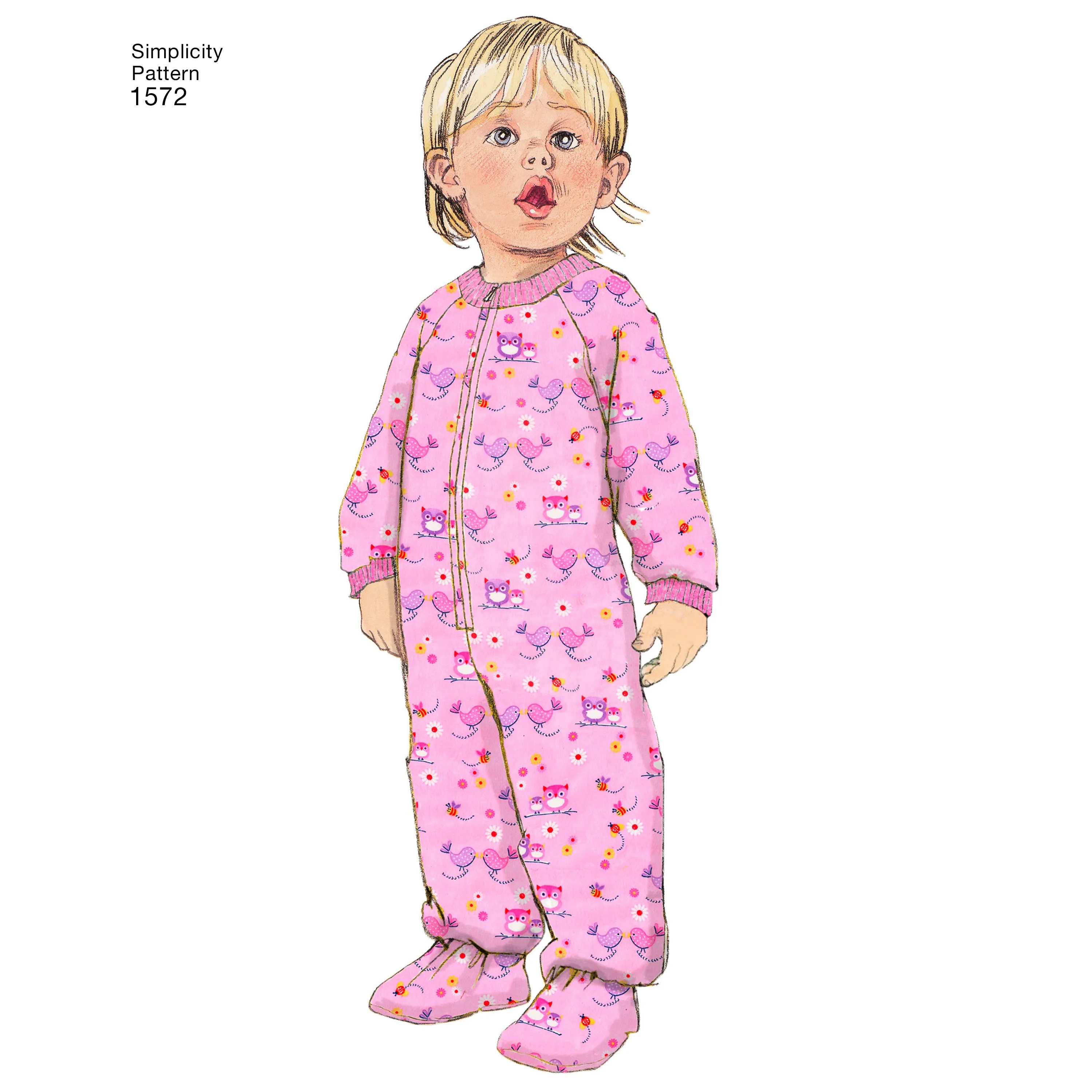 Simplicity Sewing Pattern 1572 Toddlers’ and Child’s Sleepwear and Robe