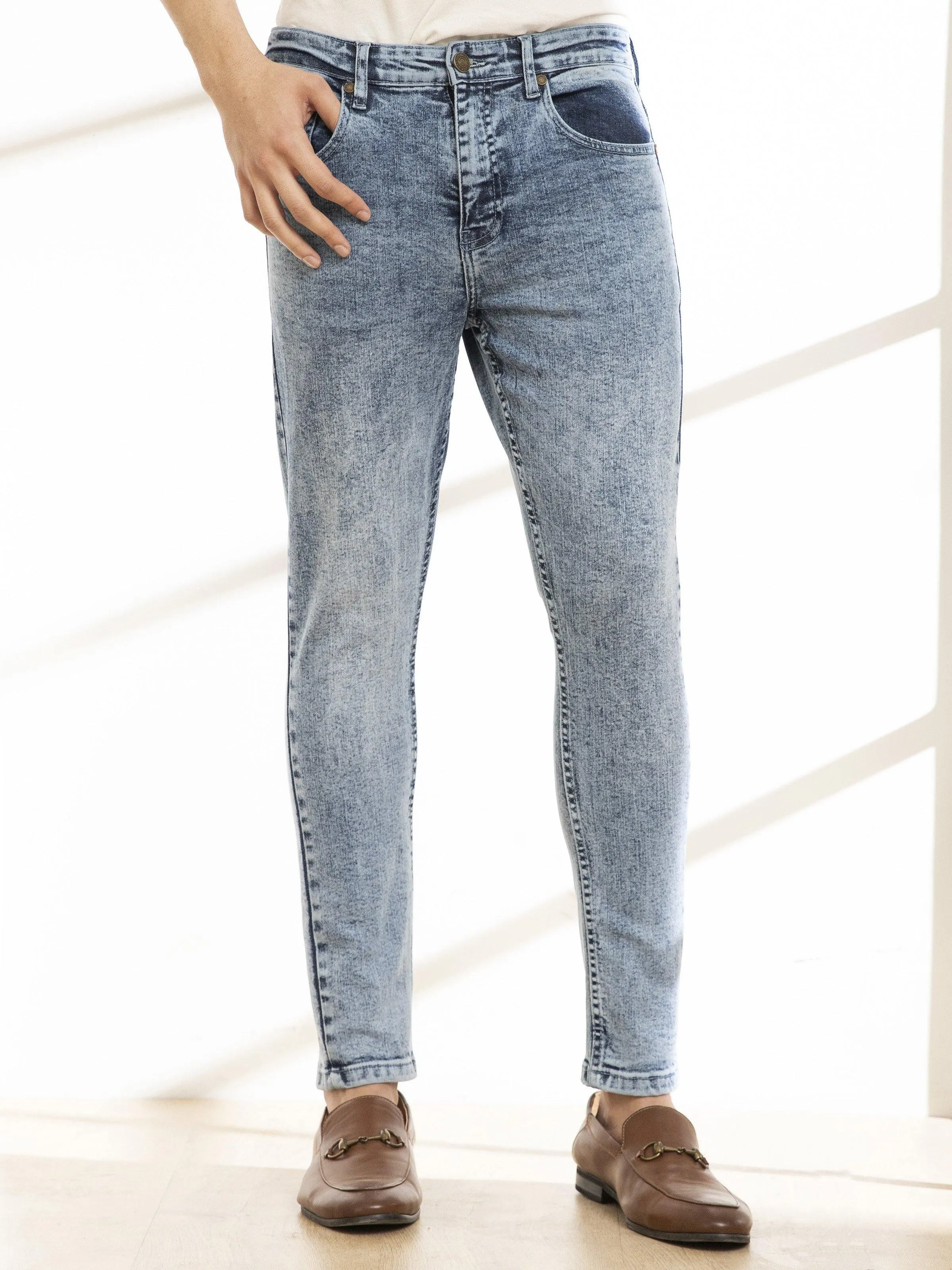 SKINNY LEG JEANS LIGHT BLUE