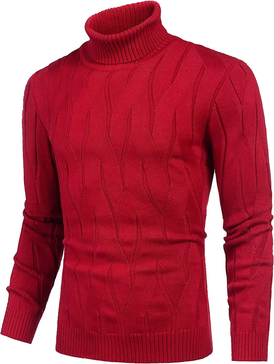 Slim Fit Turtleneck Knitted Pullover Sweaters (US Only)