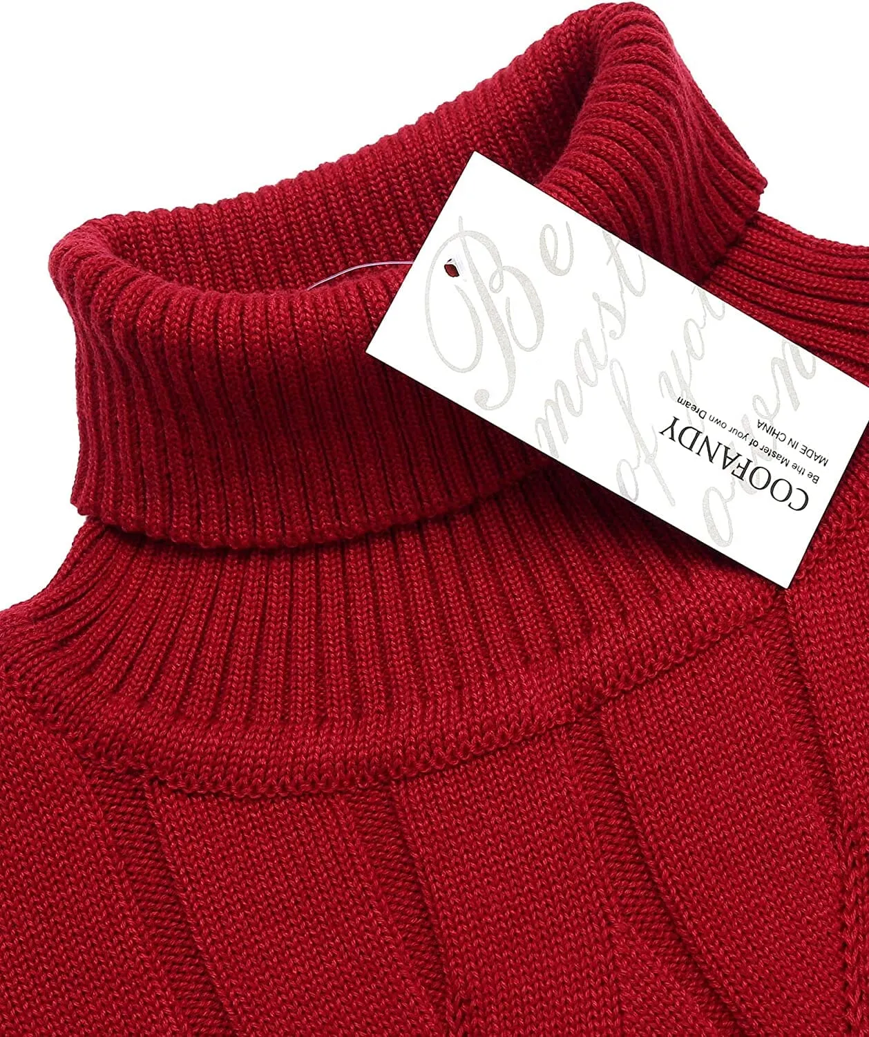 Slim Fit Turtleneck Knitted Pullover Sweaters (US Only)