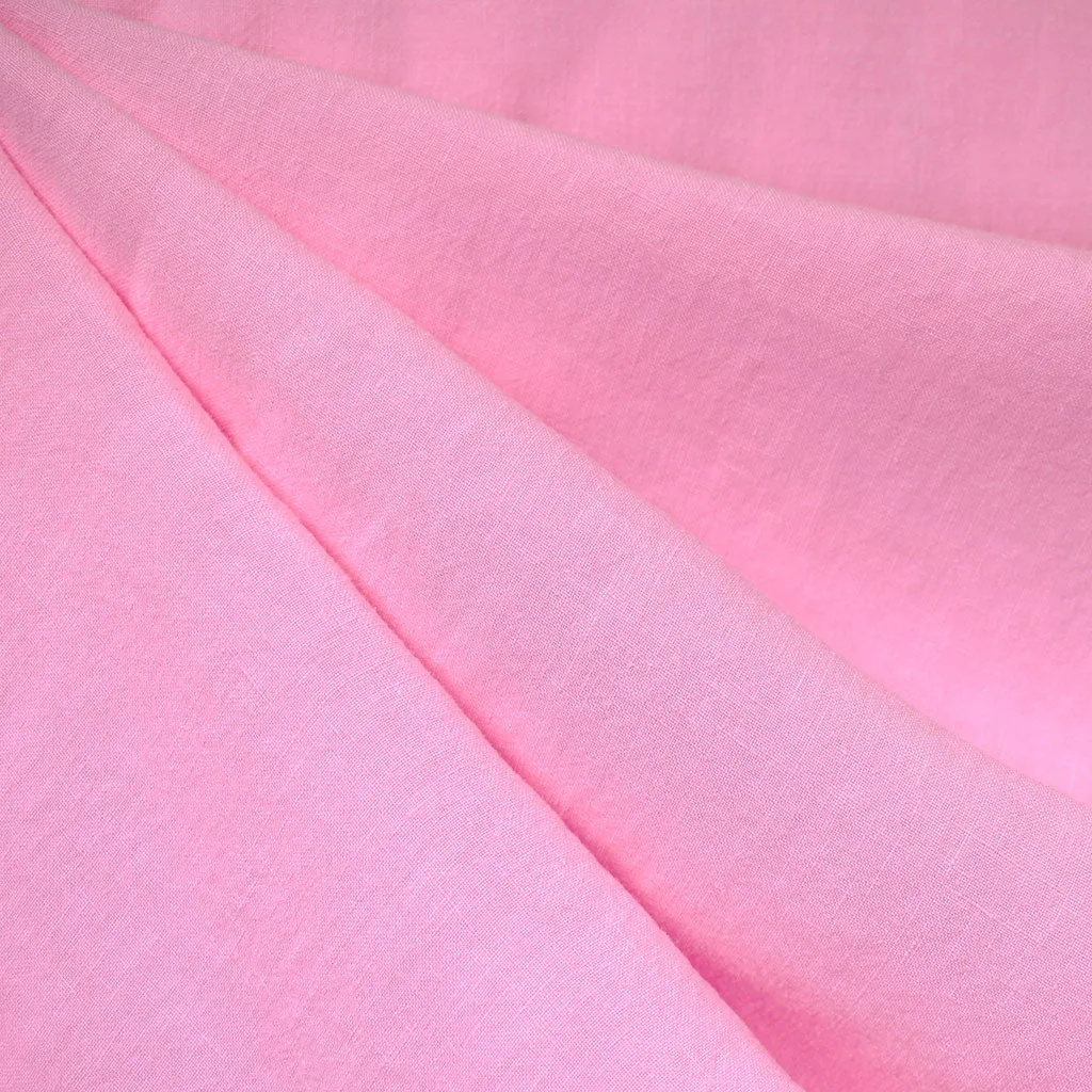 Soft Washed Linen Solid Bubblegum