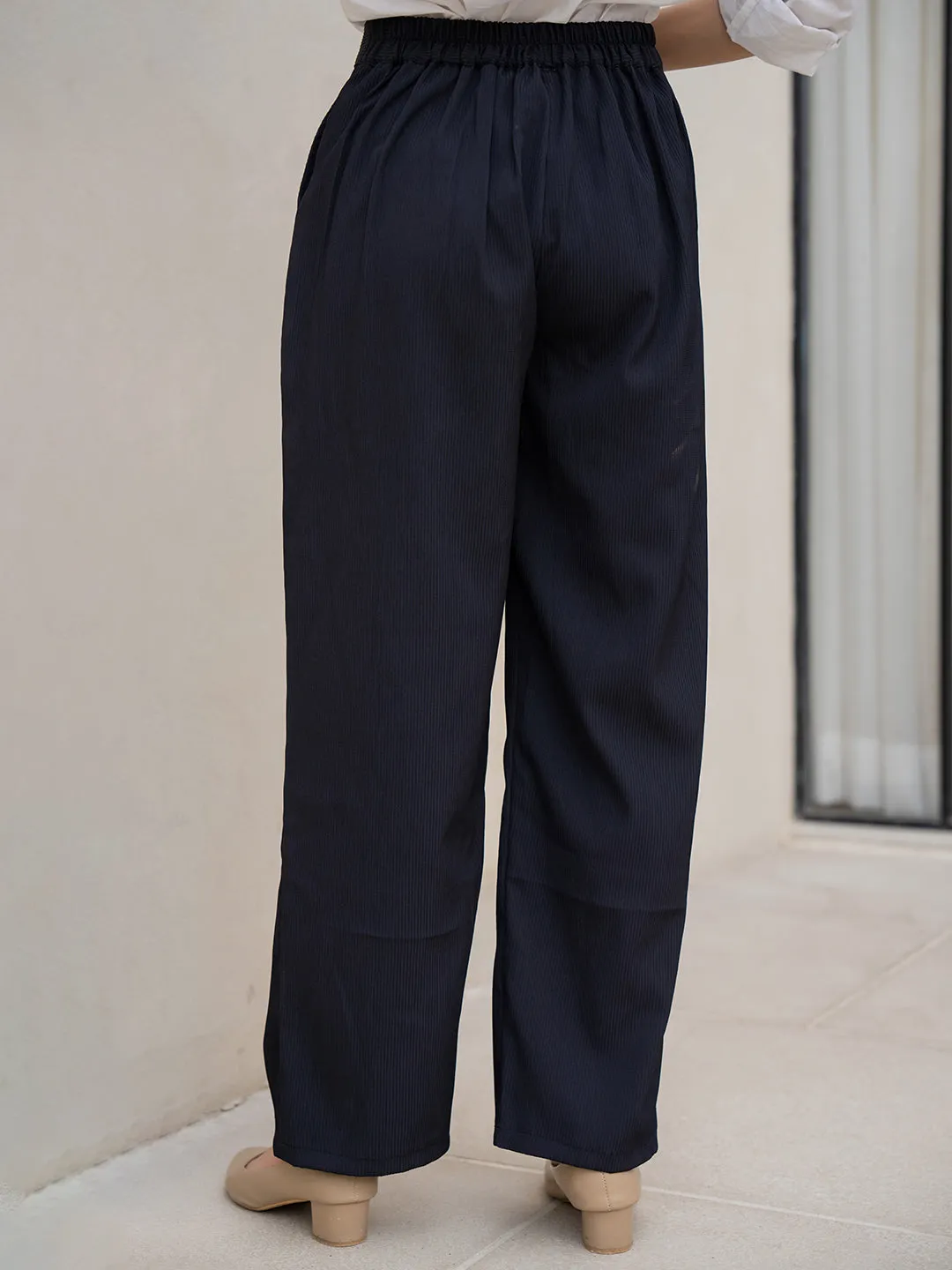 Star Line Black Formal Pants